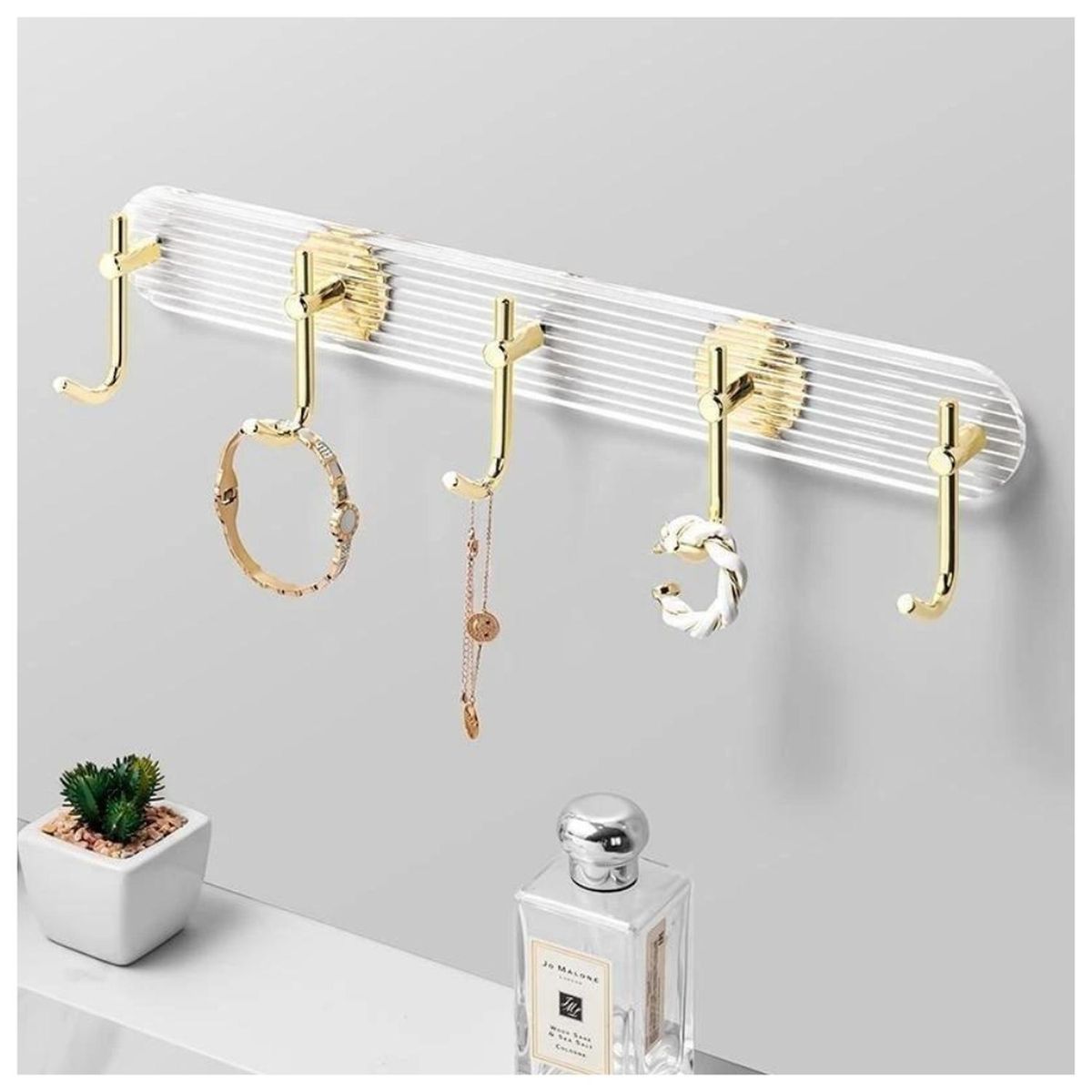 MINARI - Perchero de Pared  de 5 Ganchos para de Joyas LLaves Accesorios D85