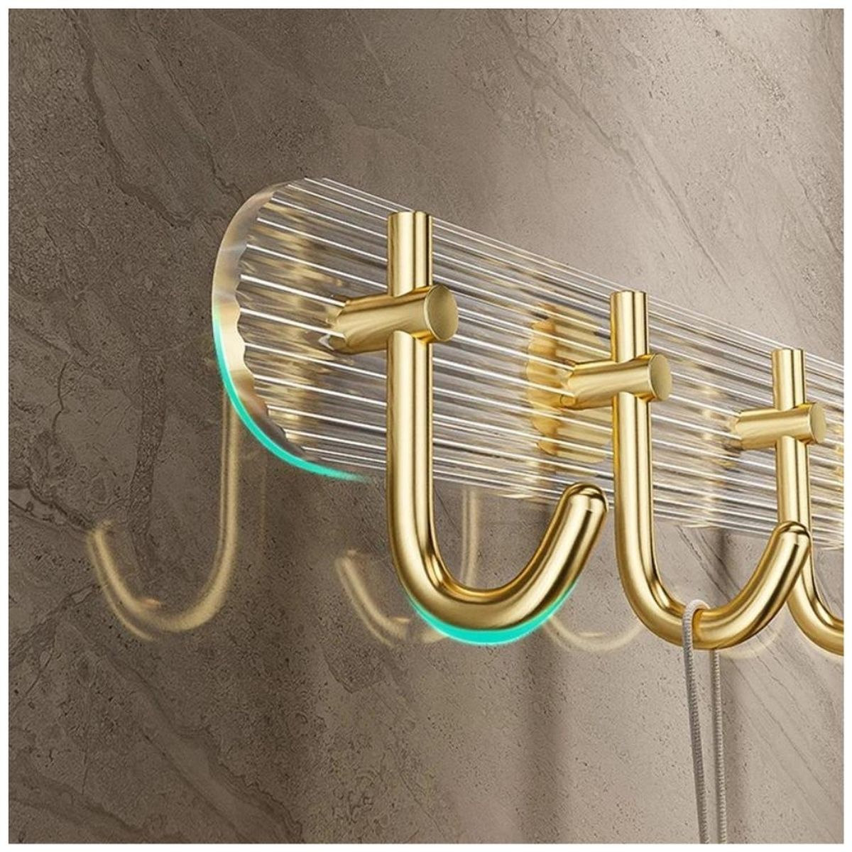 MINARI - Perchero de Pared  de 5 Ganchos para de Joyas LLaves Accesorios D85