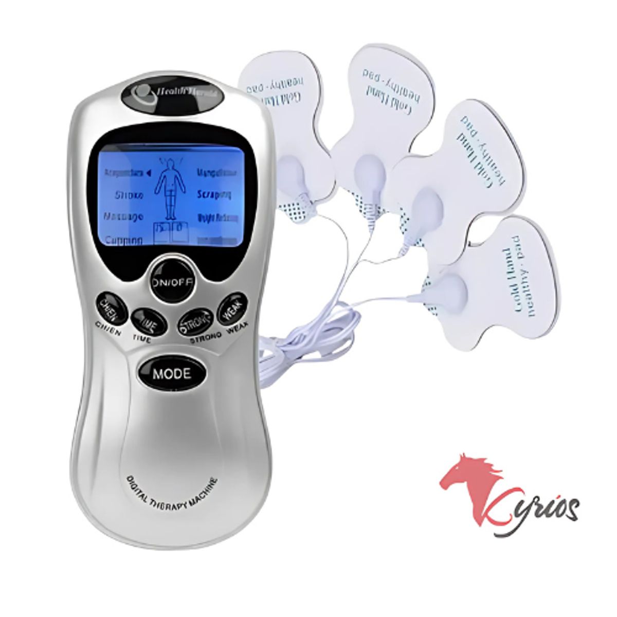 NO LOGO - ELECTRO DISPOSITIVO DE 4 PARCHES PARA ALIVIAR DOLOR