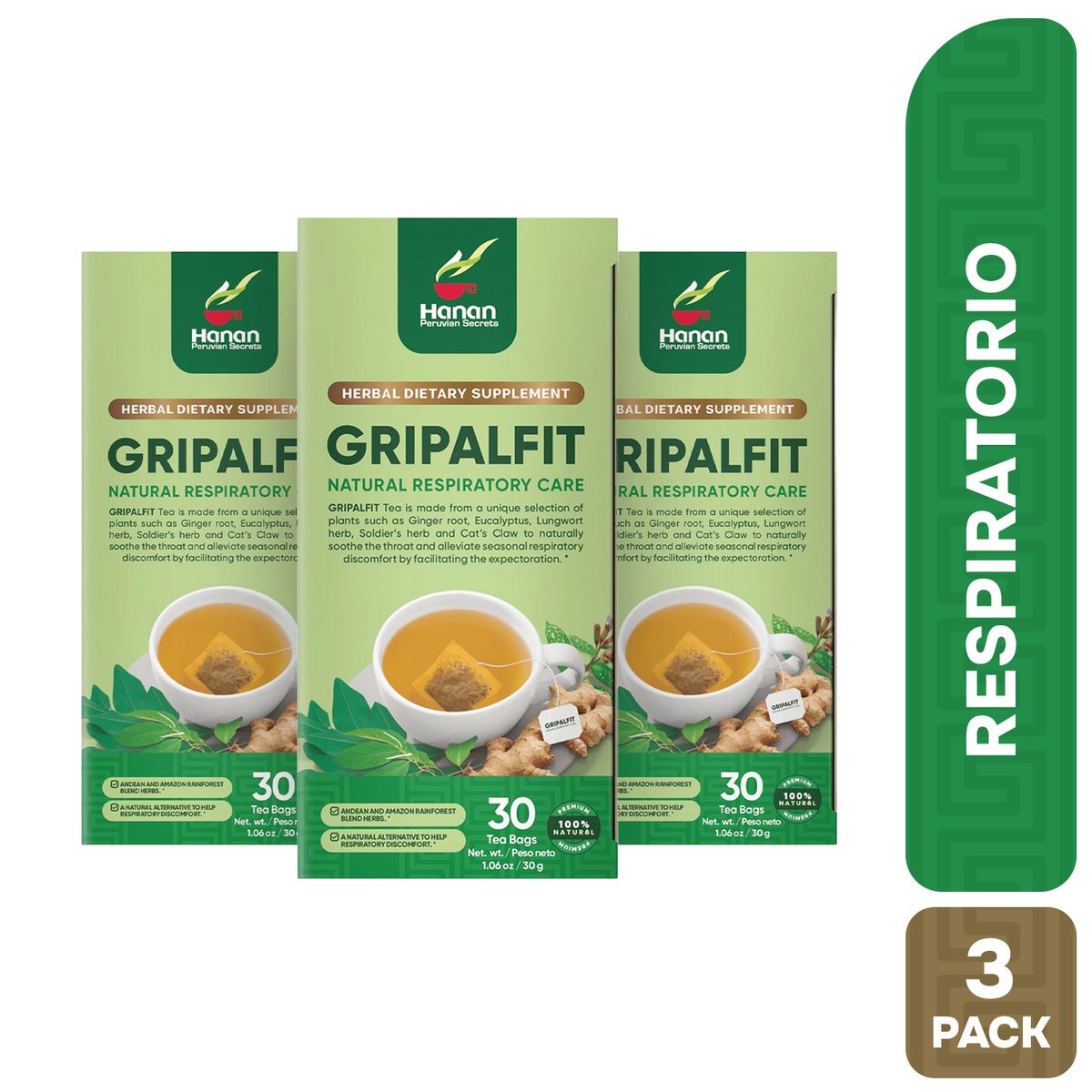 HANAN PERUVIAN SECRETS - Gripalfit Filtrante Hanan Tripack 30 und
