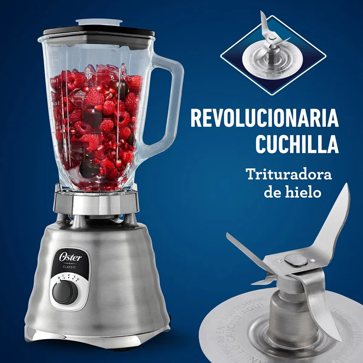 OSTER - Licuadora Clásica Oster de 3 velocidades BLST4655 053