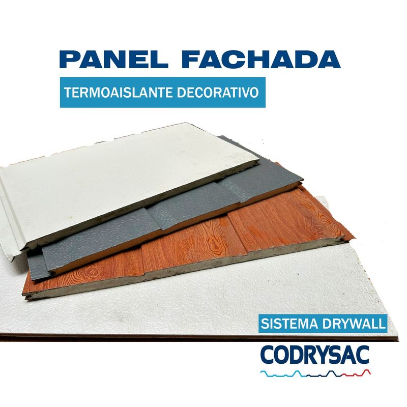 CODRYSAC - Drywall Panel Fachada Termo Acústica  0.5mx3mx16mm