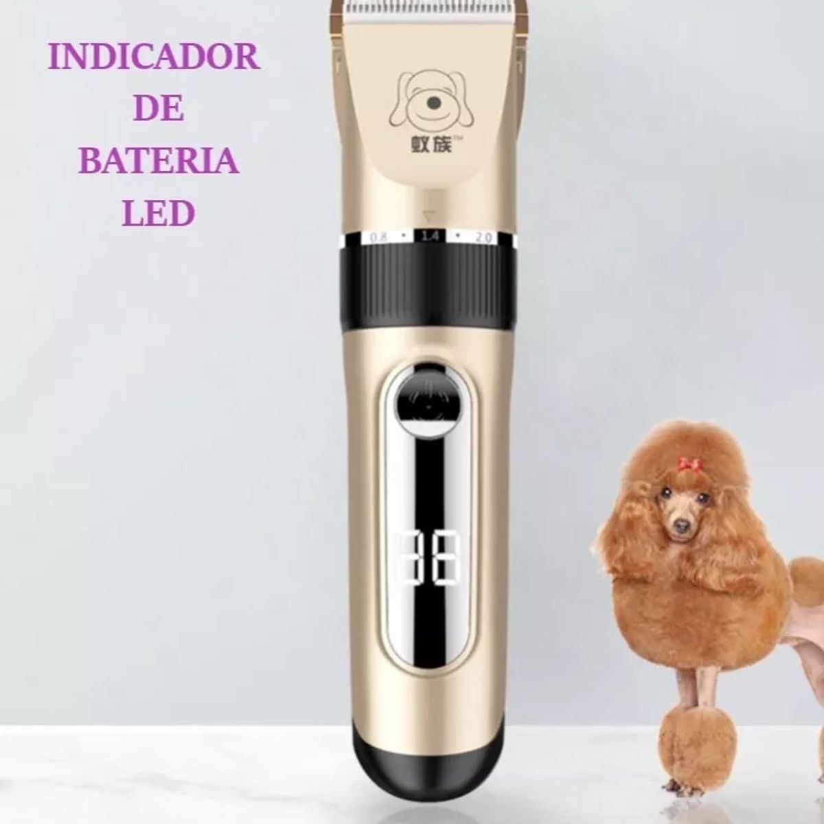 GENERICO - CORTADOR DE PELO LED PARA MASCOTA INCLUYE ACCESORIOS