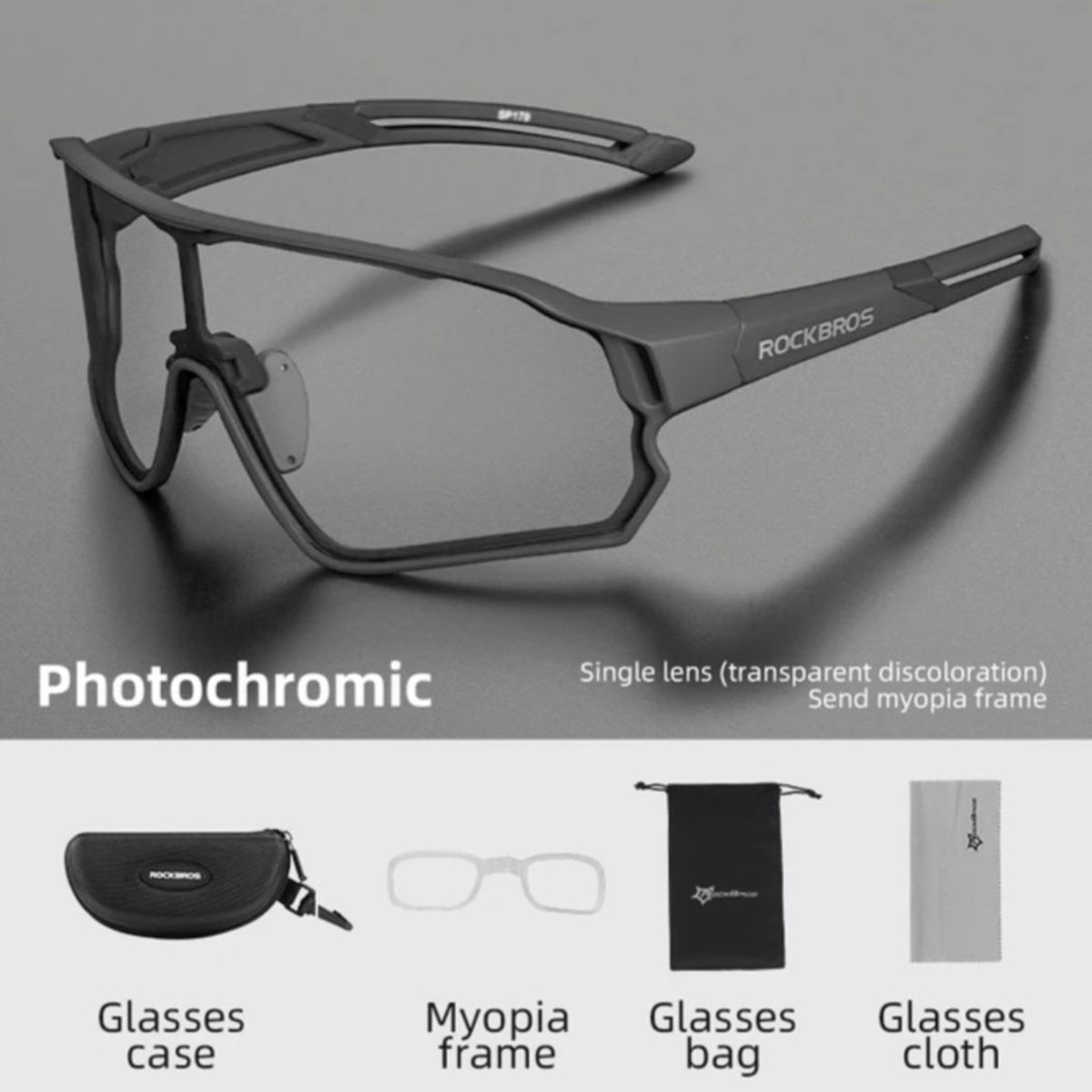 ROCKBROS - Gafas ROCKBROS 10139 Fotocromáticas