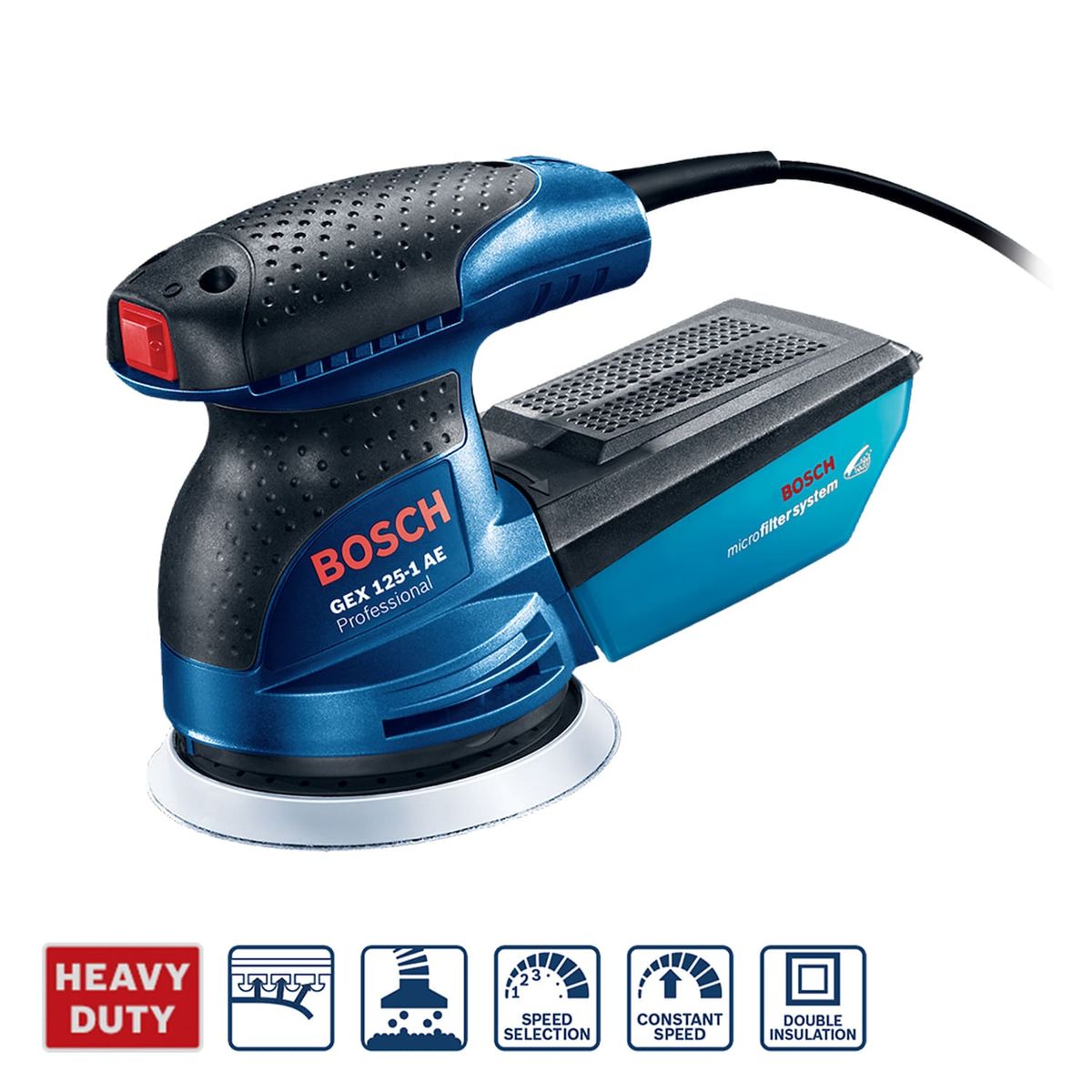 BOSCH - Lijadora Excentrica Bosch Gex 125-1 Ae 250 Watts