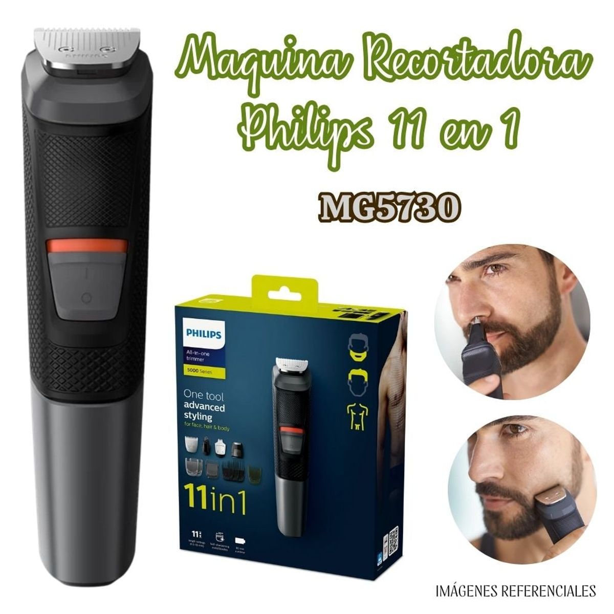 PHILIPS - Maquina recortadora 11 en 1 Philips - MG5730