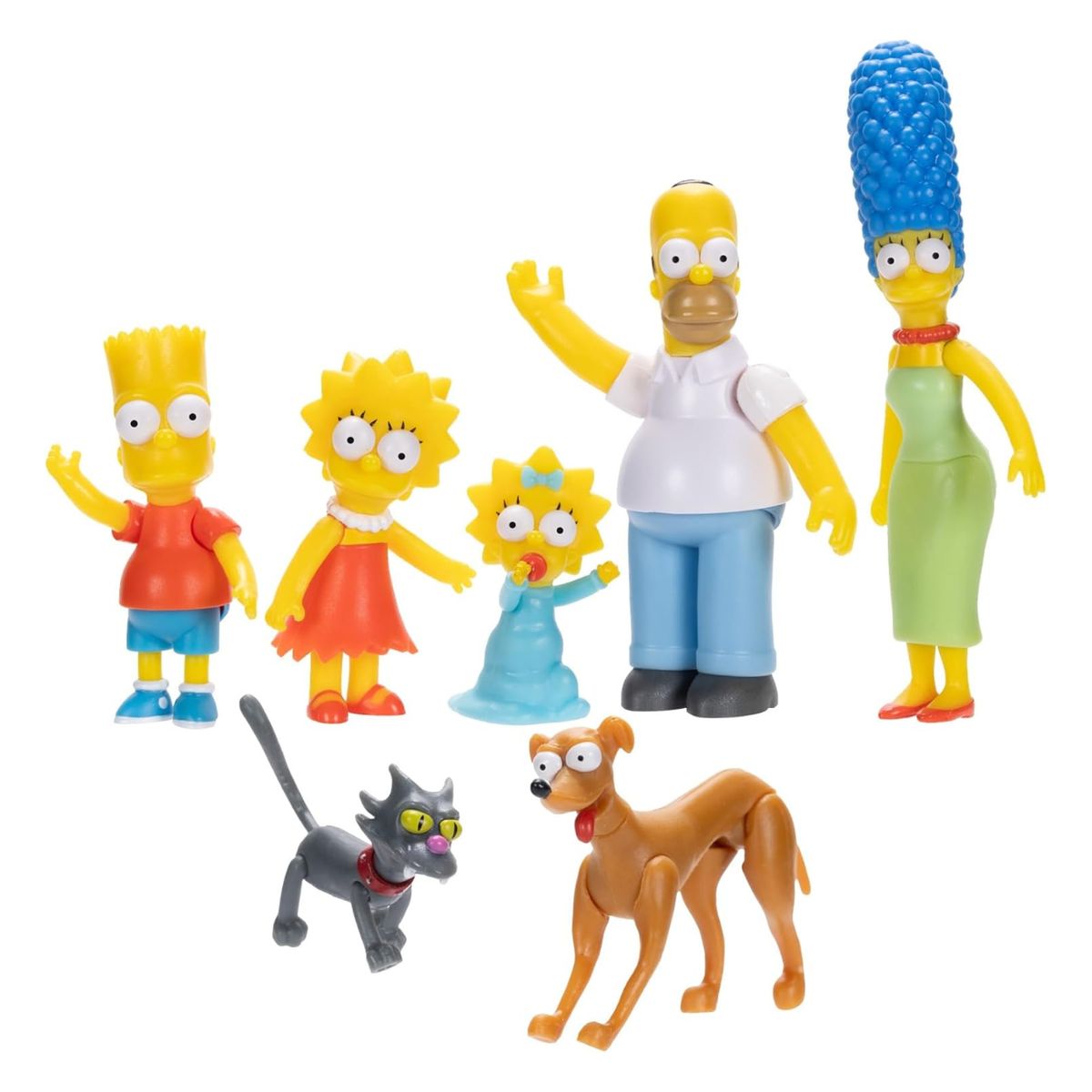 JAKKS PACIFIC - Los Simpson Figuras d Acción - Homero Marge Bart Lisa Maggie
