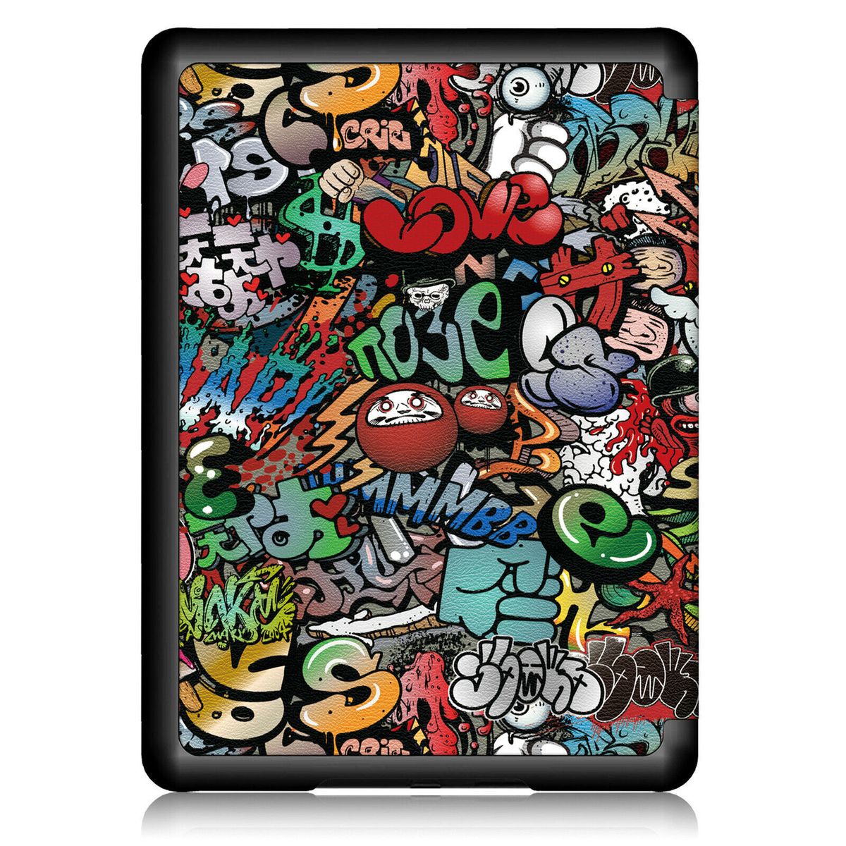 SHEEPBUSTER - Estuche Kindle Generación 2021 6.8” Cuero Graffiti