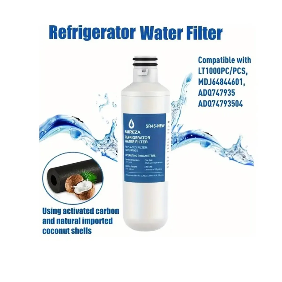 GENERICO - Filtro Refrigeradora LG LT1000P Sureza ADQ747935