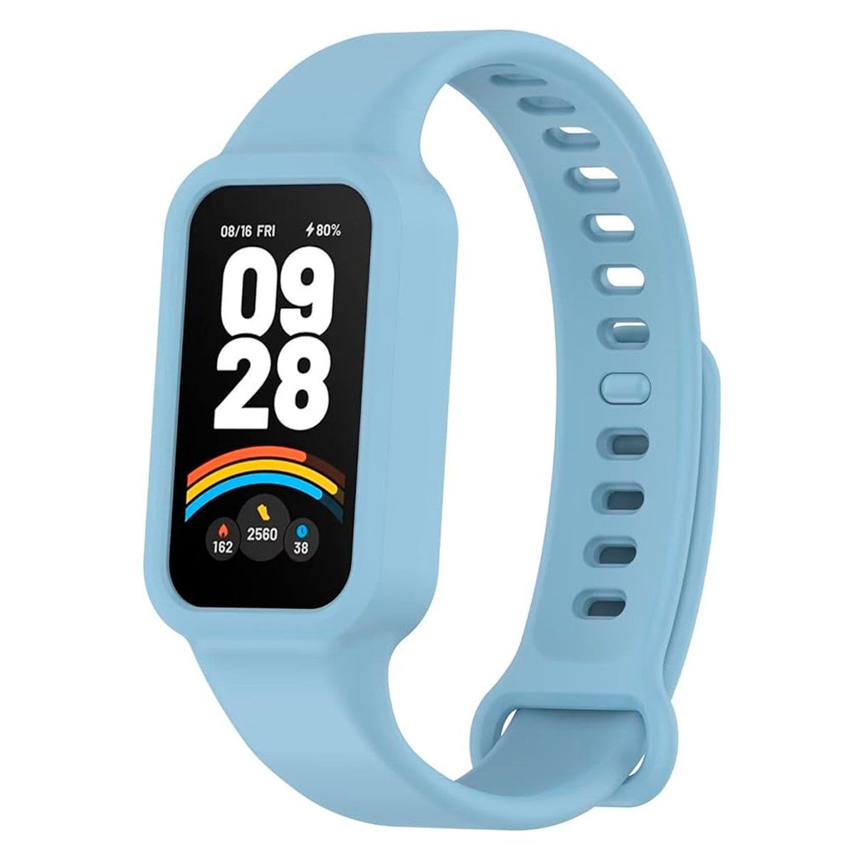 GENERICO - Correa de silicona para Xiaomi SmartBand 9 Active Celeste