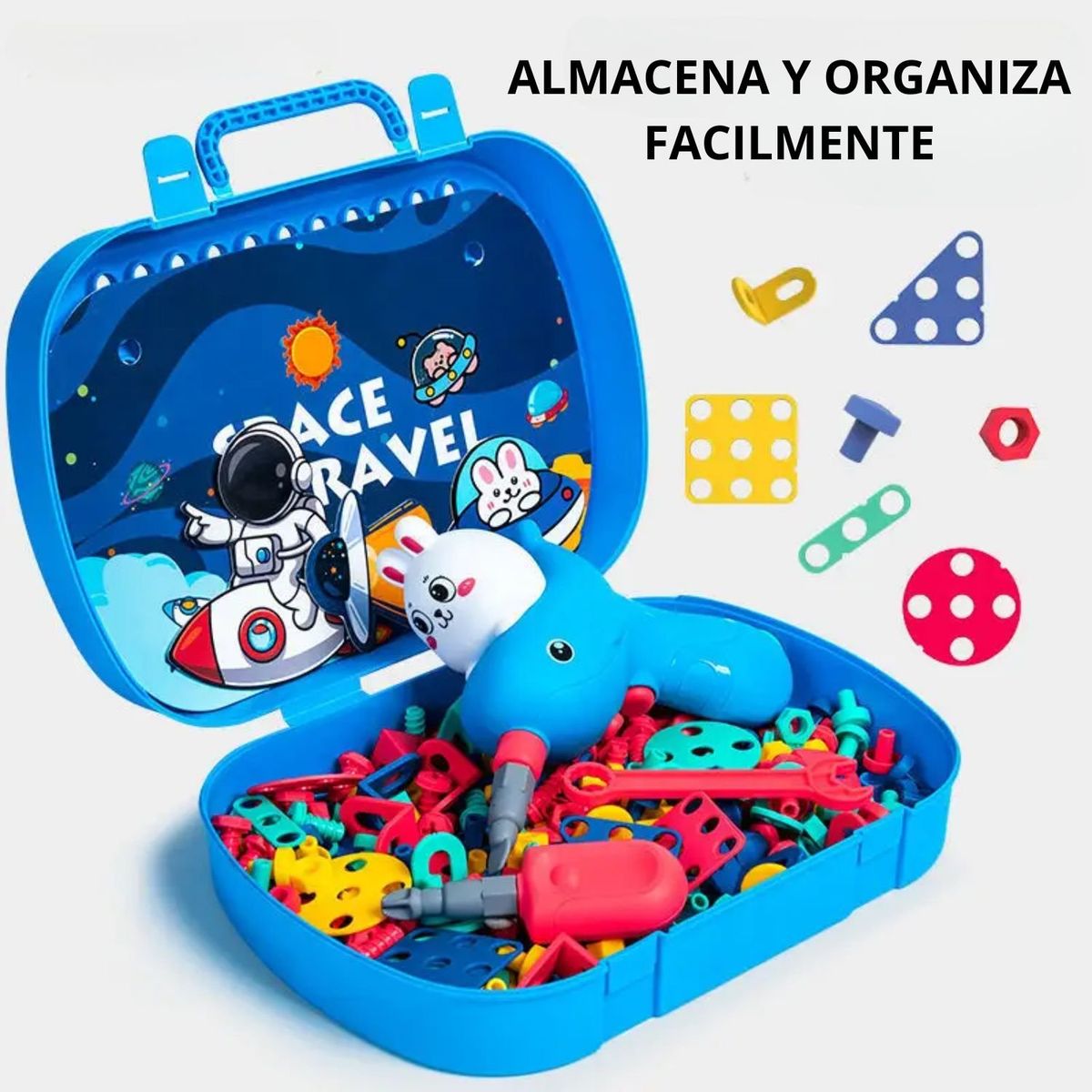 GENERICO - Set Didáctico de Contruccion Infantil Mosaico 3D 362 Piezas Astronauta