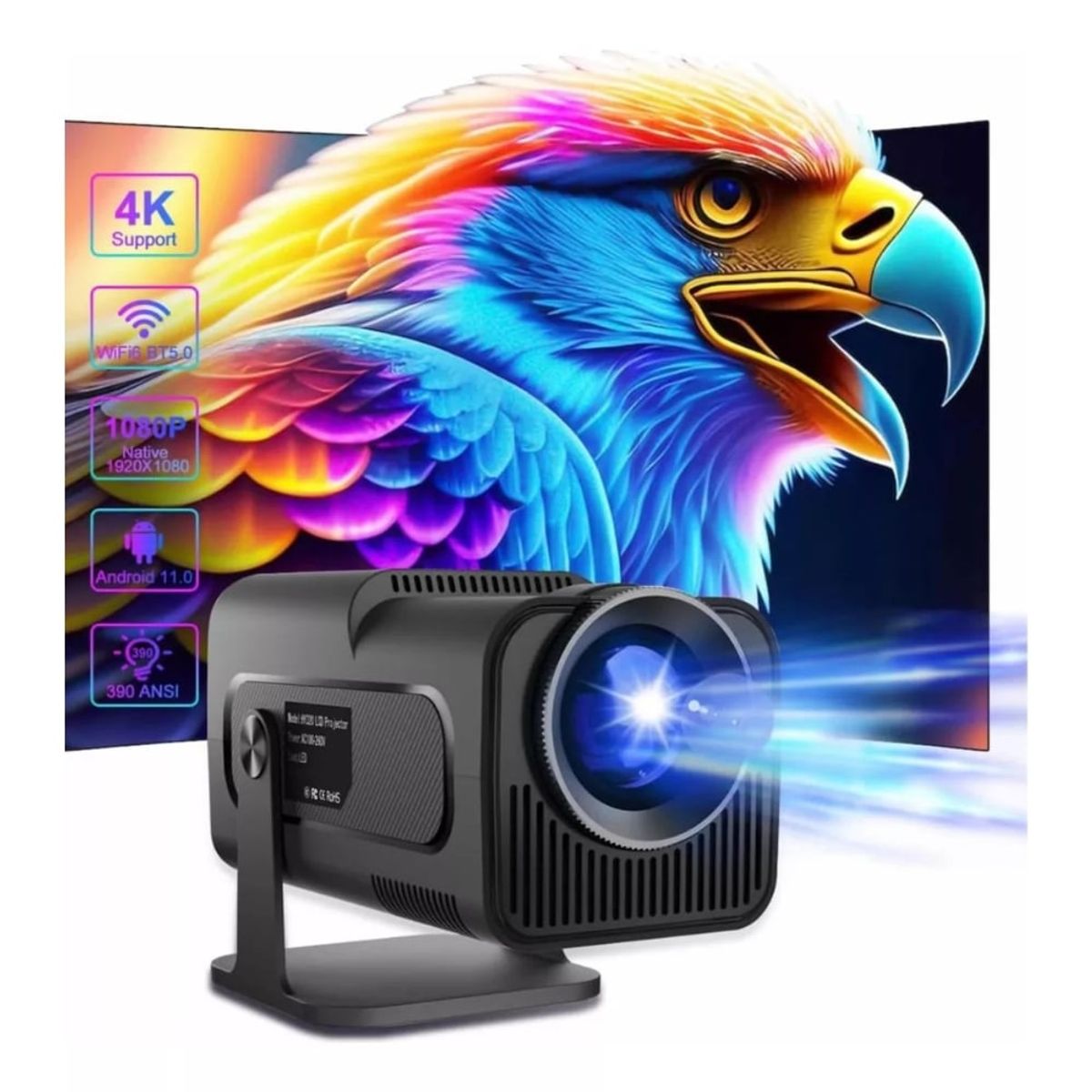 GENERICO - Proyector Smart 4K HY320 10000 lumenes