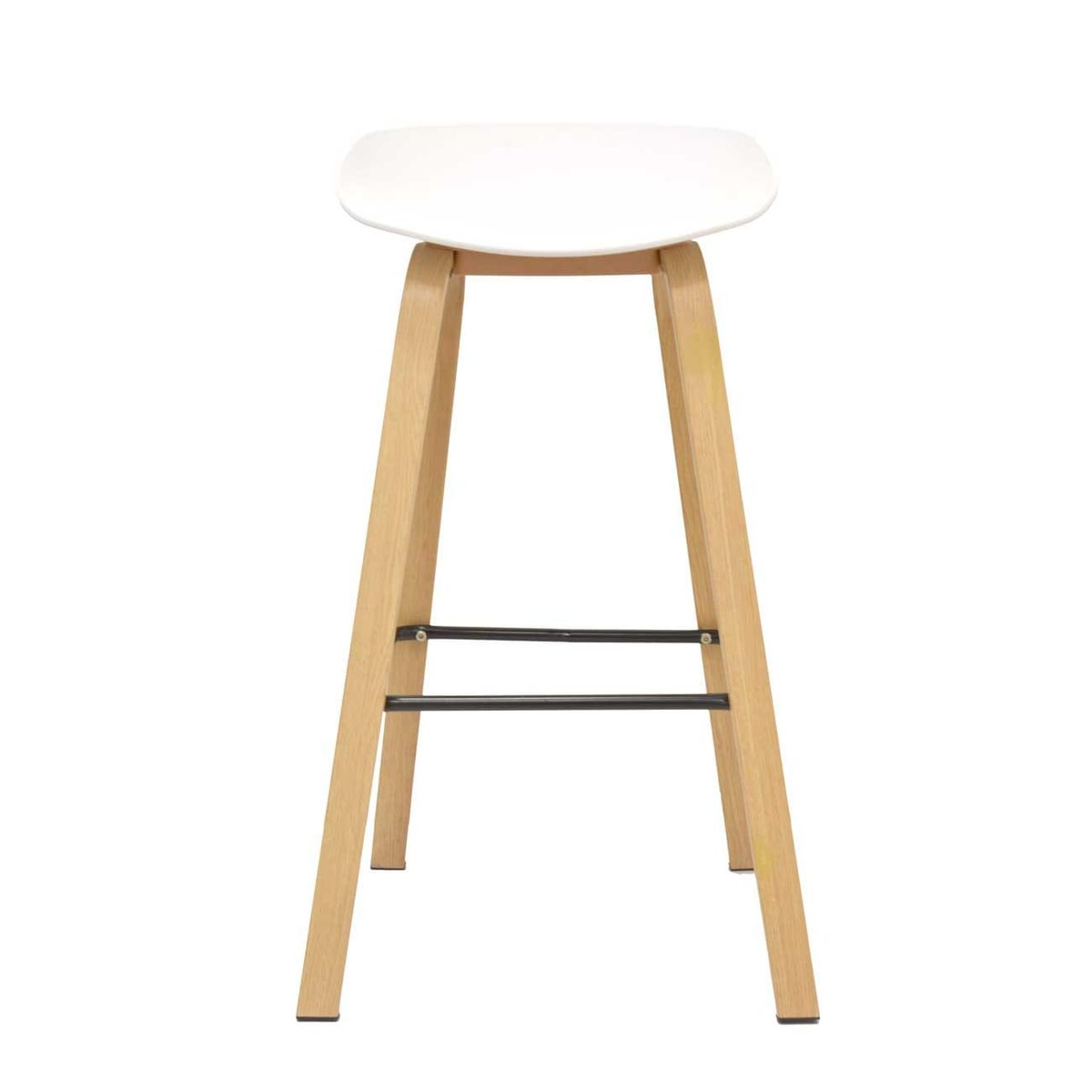 OFIDEAS - Silla Para Bar Fija Misuri Color Blanco Ofideas