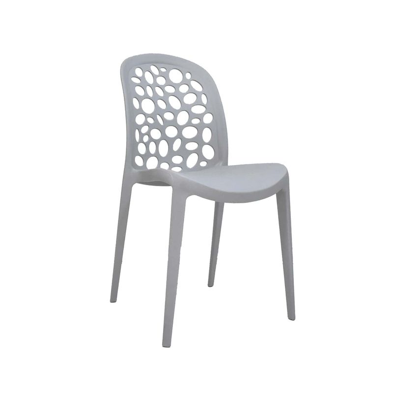 OFIDEAS - Silla De Comedor Diseño Burbuja Color Gris Ofideas