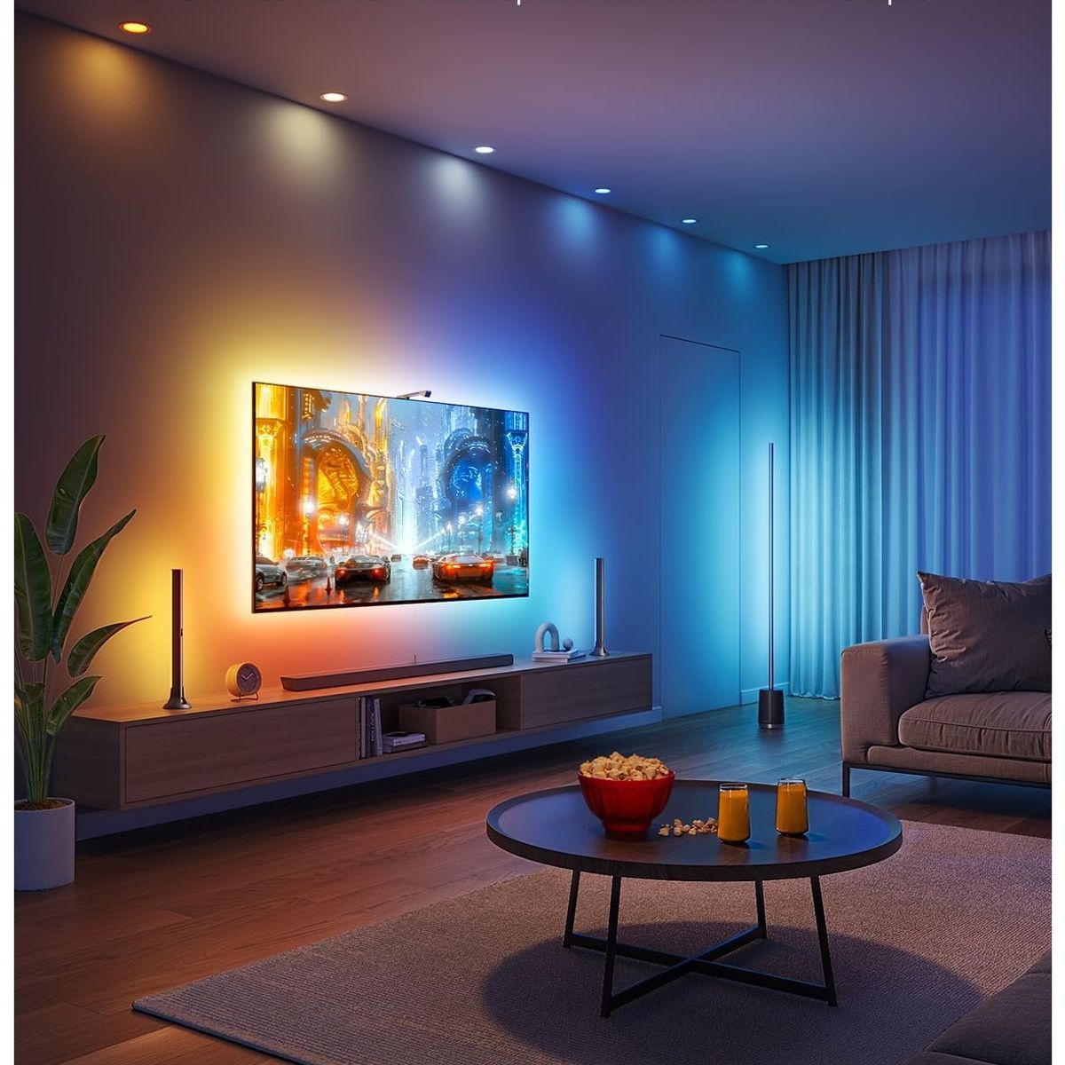 GOVEE - Kit de Luces Led para TV Govee T3 - Tira Led + Barras de Luz + Camara