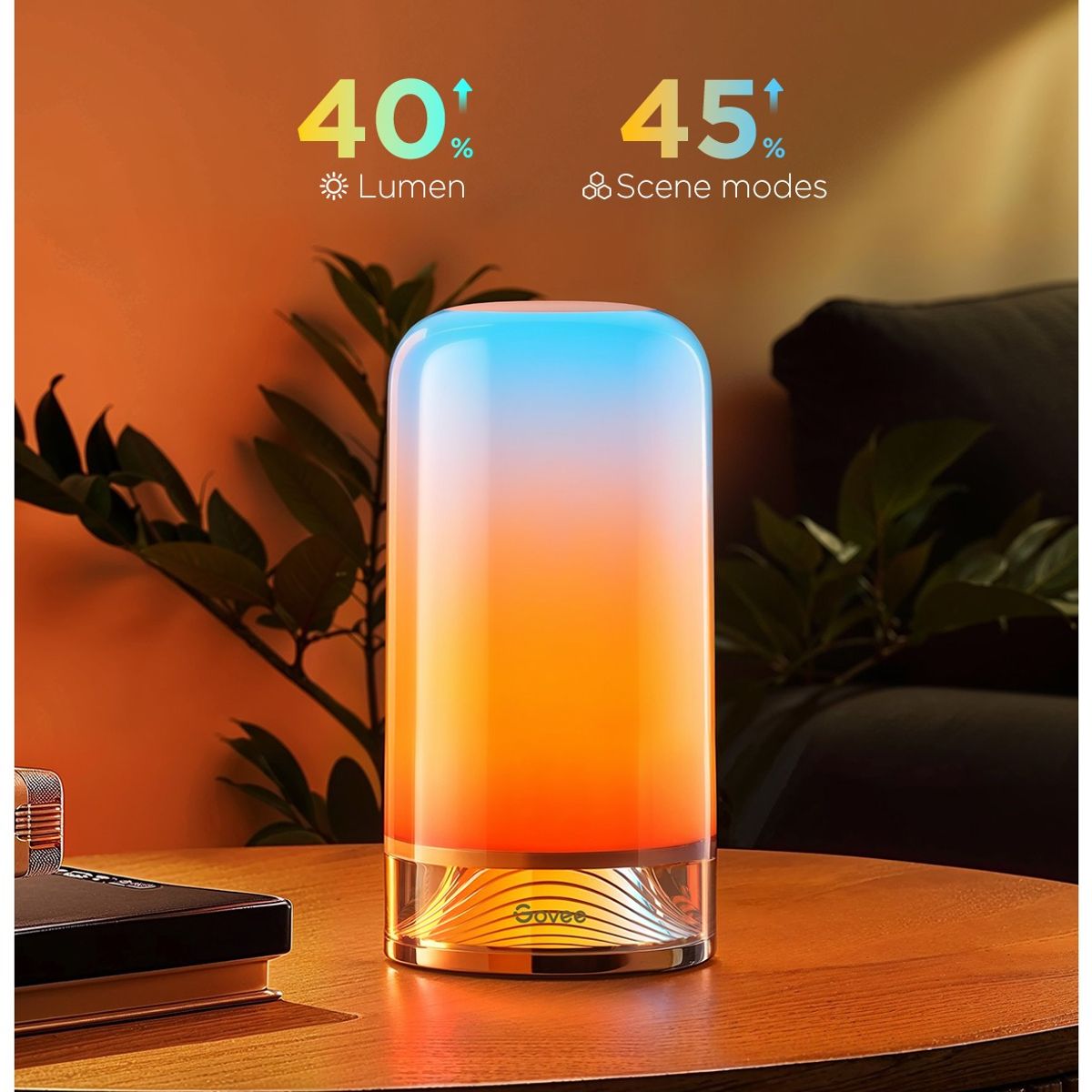 GOVEE - Lampara De Mesa Inteligente 2 Govee Rgbic Wifi Matter Alexa