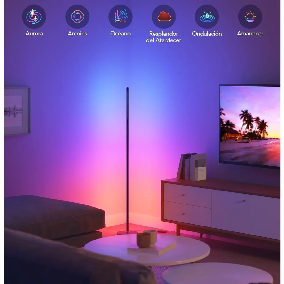 GOVEE - Lampara De Pie Led Inteligente Govee Rgbic Wifi Alexa Google