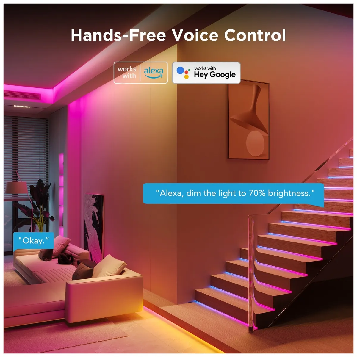 GOVEE - Tira de Luces Led Govee RGBICW 5 Metros Wifi + Bluetooth + Matter