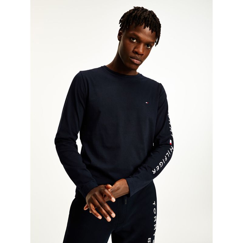 TOMMY HILFIGER - TOMMY LOGO LONG SLEEVE TEE TH