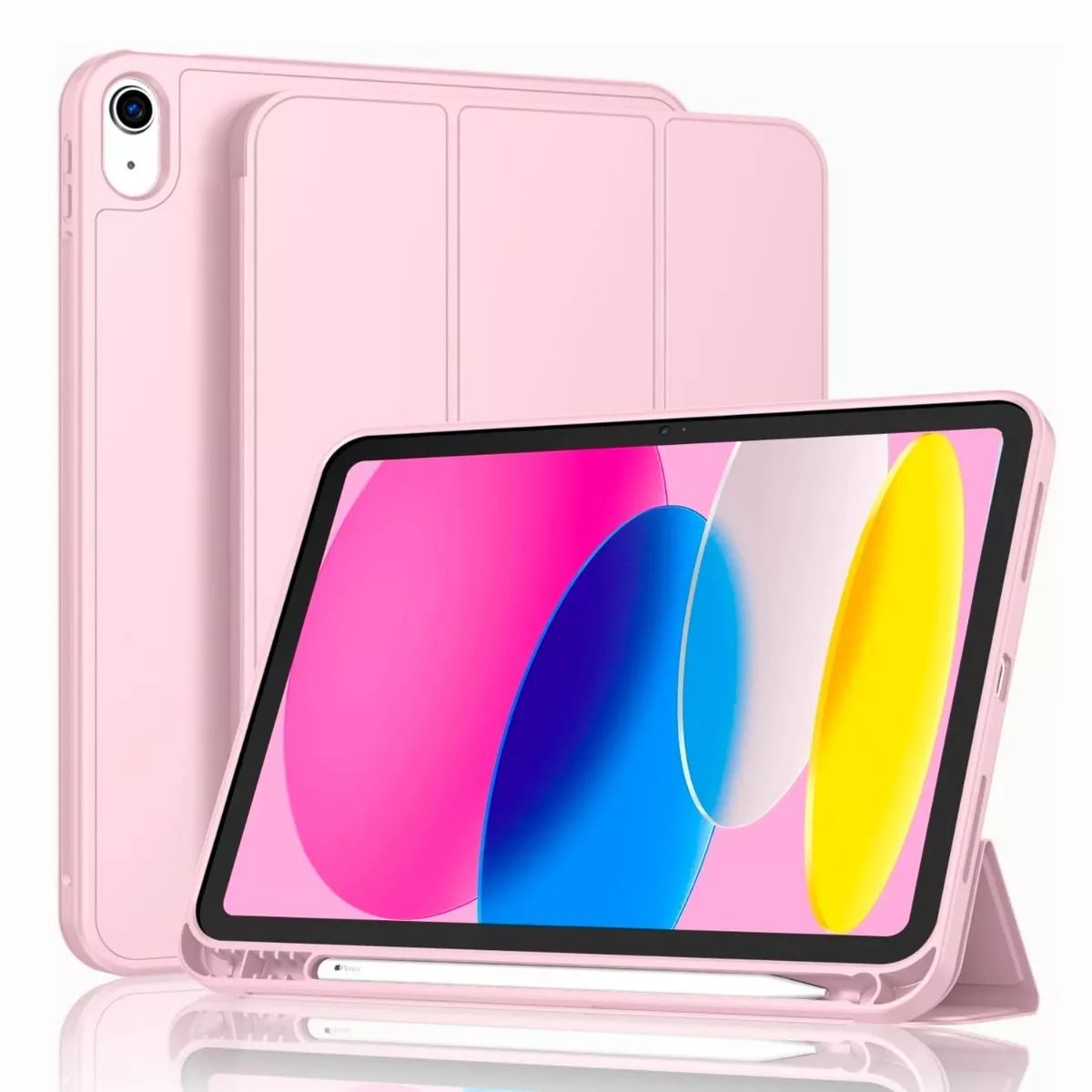 GENERICO - Case iPad Air 11 6ta generacion Smart cover funda - Rosa