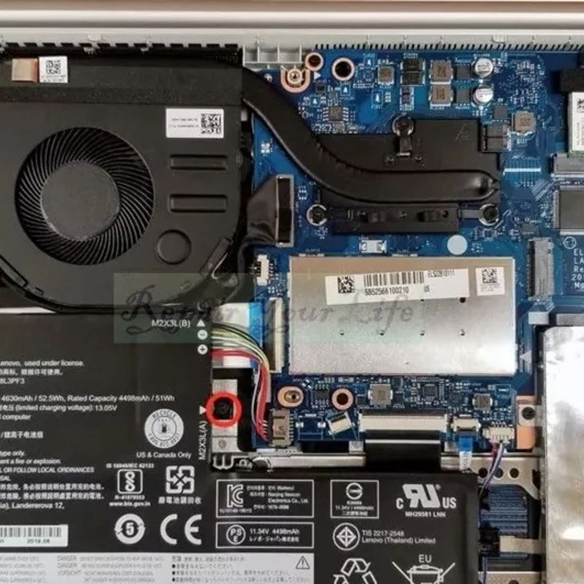 DISEÑO ORIGINAL - Cooler Ventilador Para Lenovo Ideapad S340-15iwl S340-15api