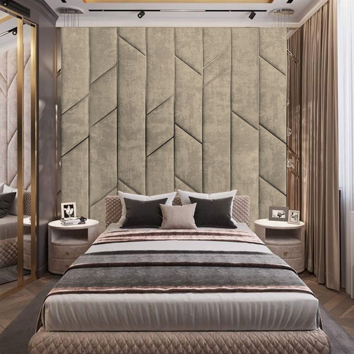 BARAKA HOME - Cabecera Farum 2 Plz - Beige Claro