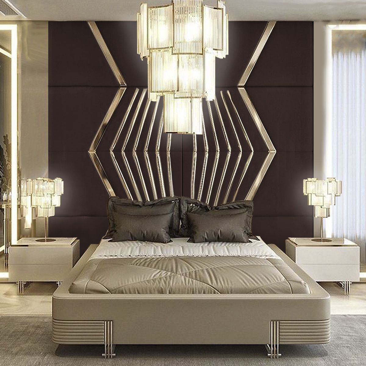 BARAKA HOME - Cabecera Viborg 2 Plz - Chocolate