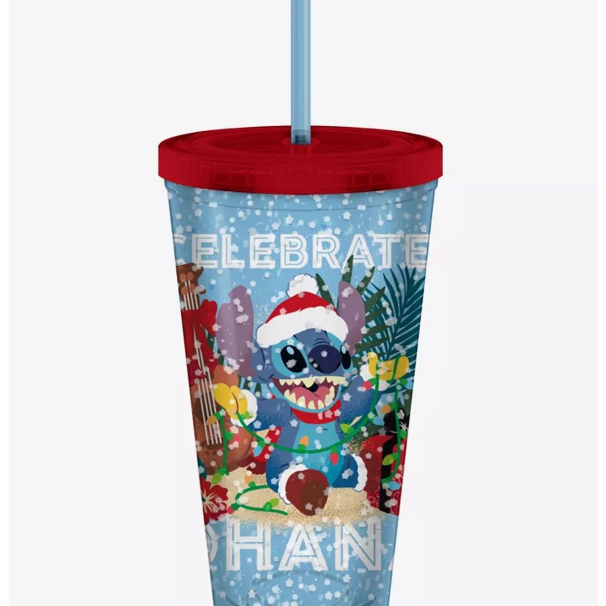 DISNEY - Vaso Acrilico Stitch con sorbete rojo 26 oz