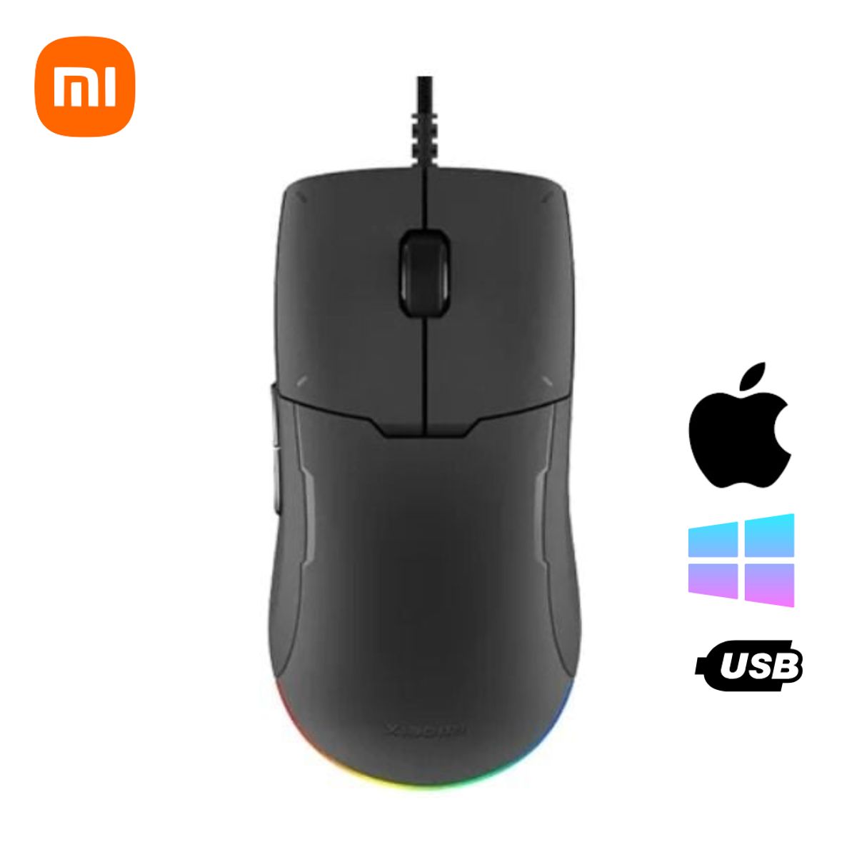 XIAOMI - Mouse Gamer Xiaomi Gaming Lite YXSB01YM RGB - Negro