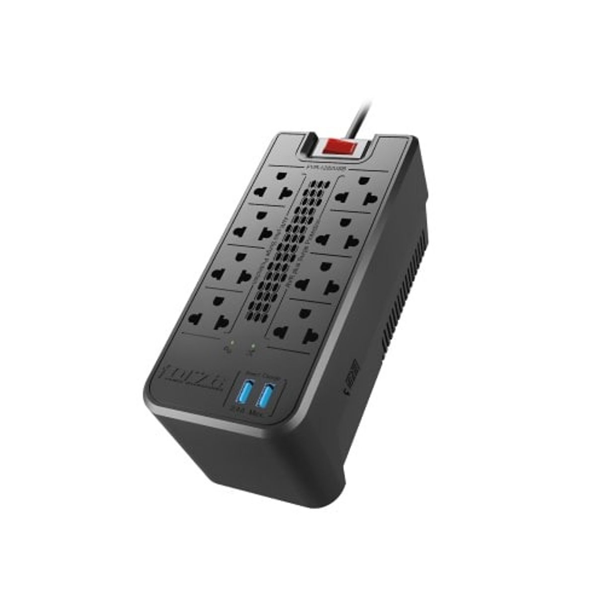 FORZA - ESTABILIZADOR FORZA 1200VA 600W FVR-1222USB 2USB 8 Tomas