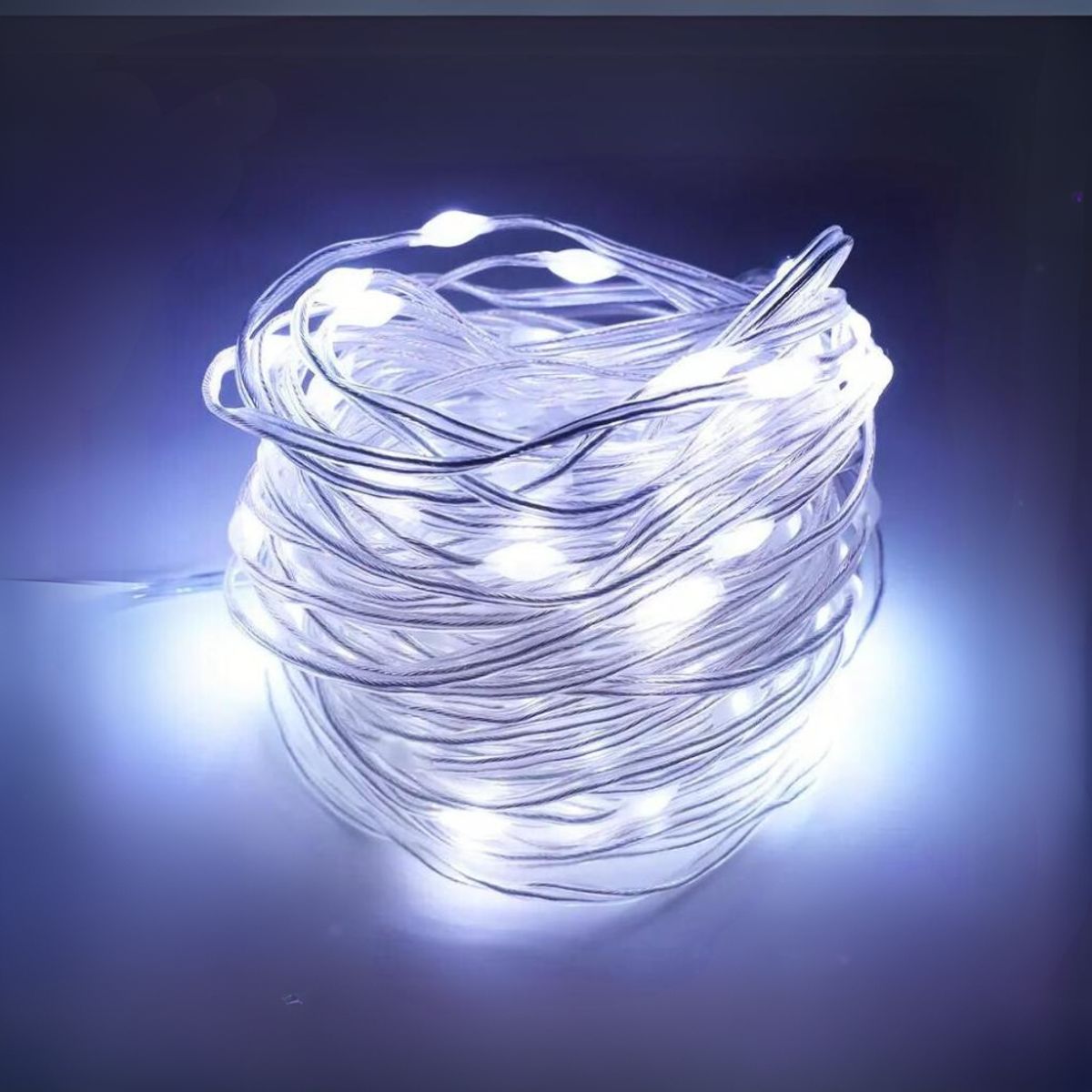 INSPIRA - Guirnalda de 100 Luces Led Impermeable para Jardín Decoración Navidad