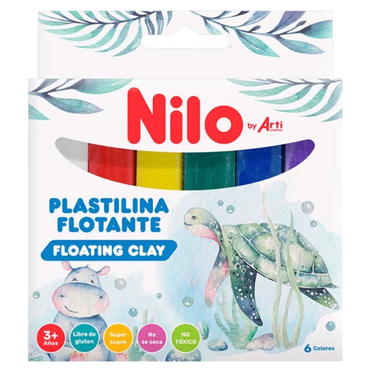 ARTI CREATIVO - Pack x 6 plastelinas flotantes