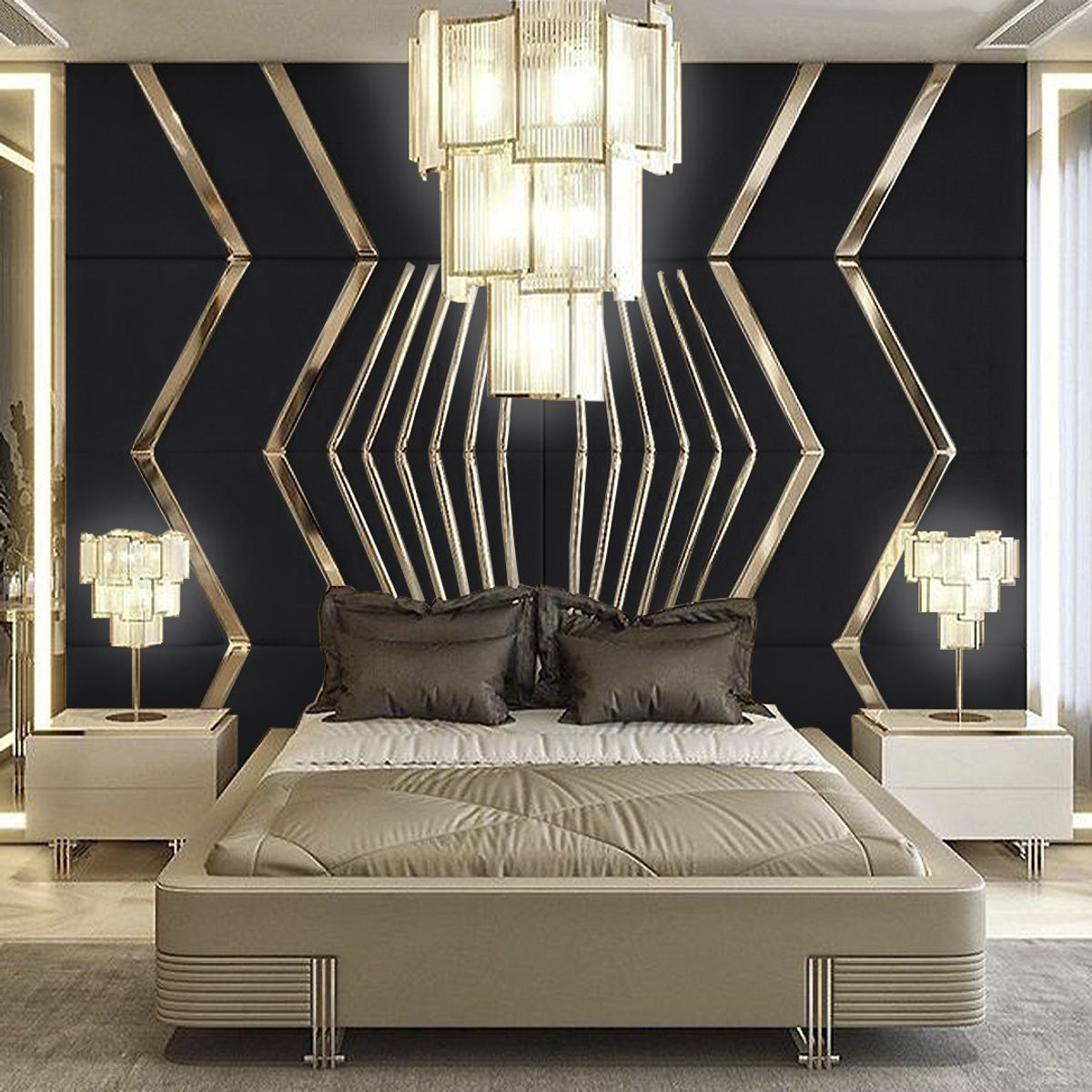 BARAKA HOME - Cabecera Viborg Queen - Negro