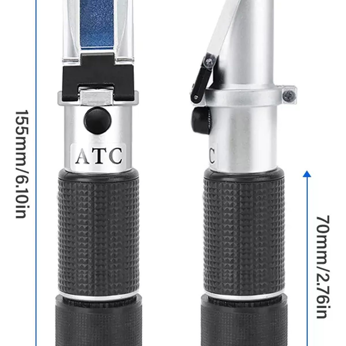 GENERICO - REFRACTÓMETRO 0-50% BRIX PORTÁTIL ATC ESTUCHE Y ACCESORIOS