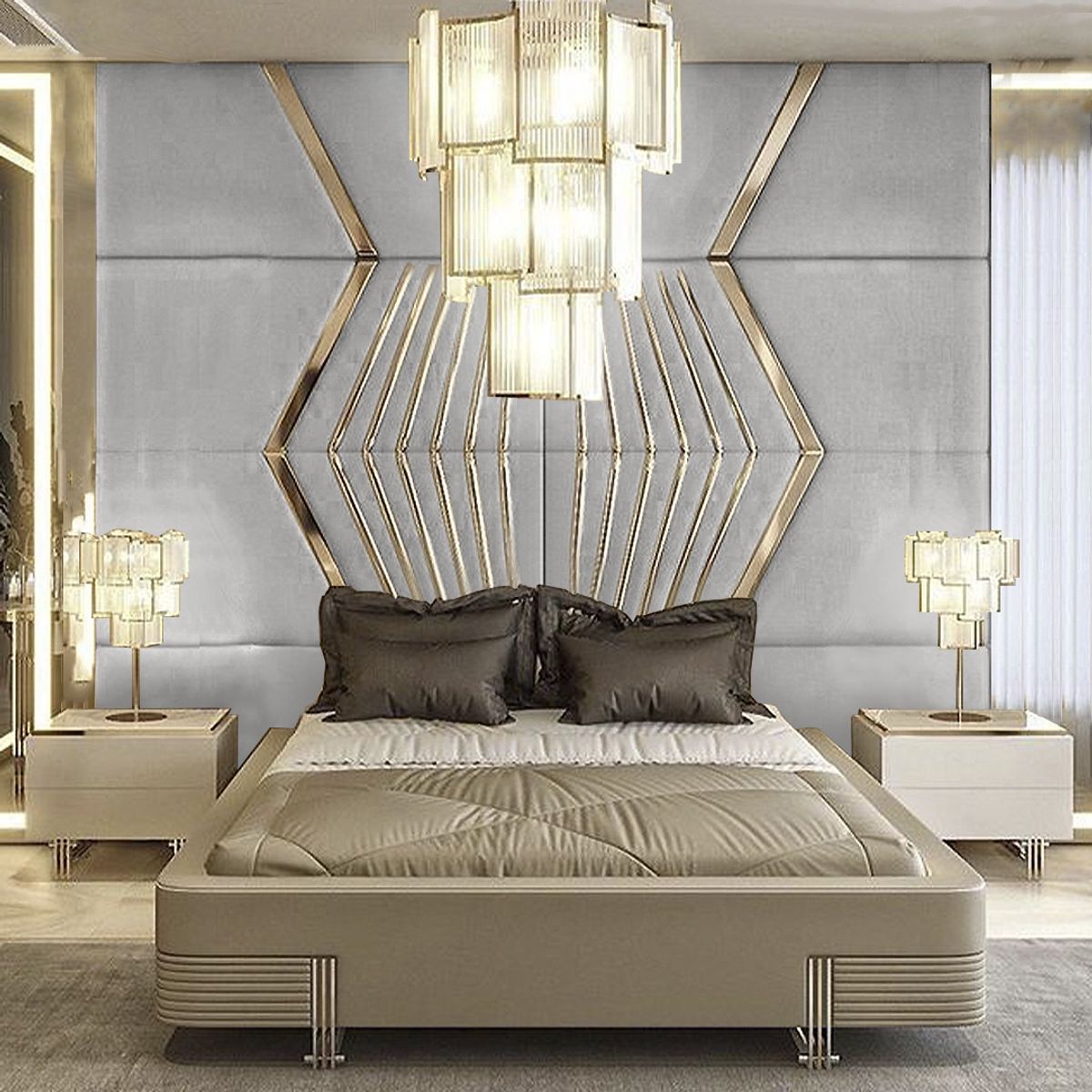 BARAKA HOME - Cabecera Viborg Queen - Ivory