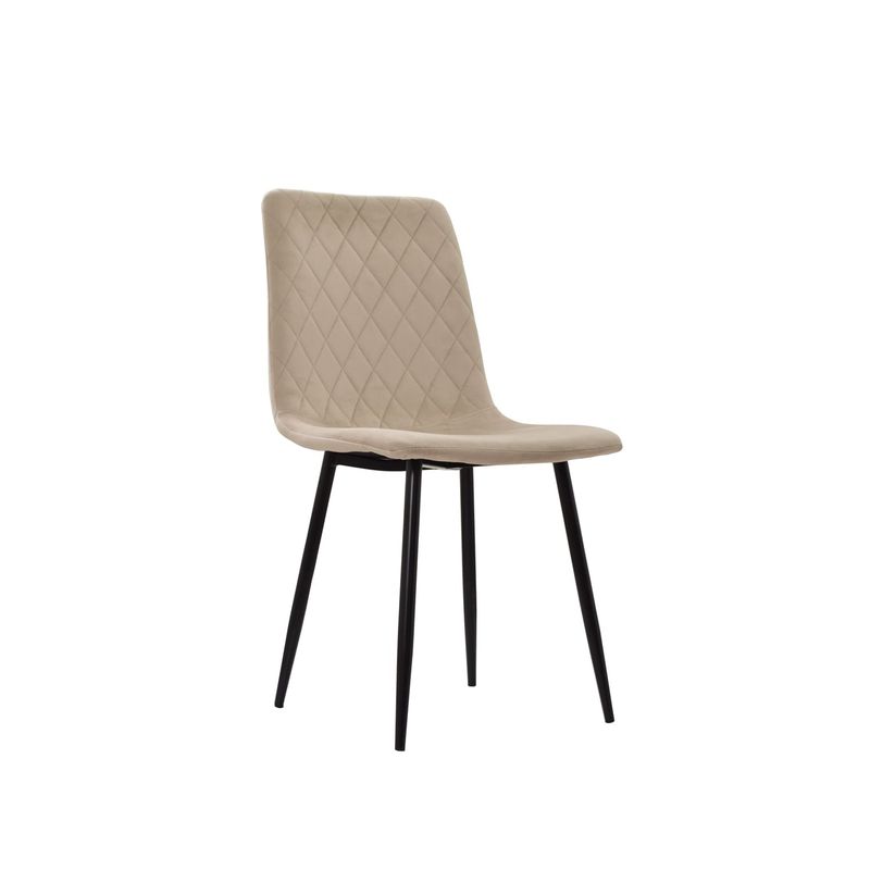 OFIDEAS - Silla De Comedor Diseño Buhl Ii Tapizado Arena Ofideas
