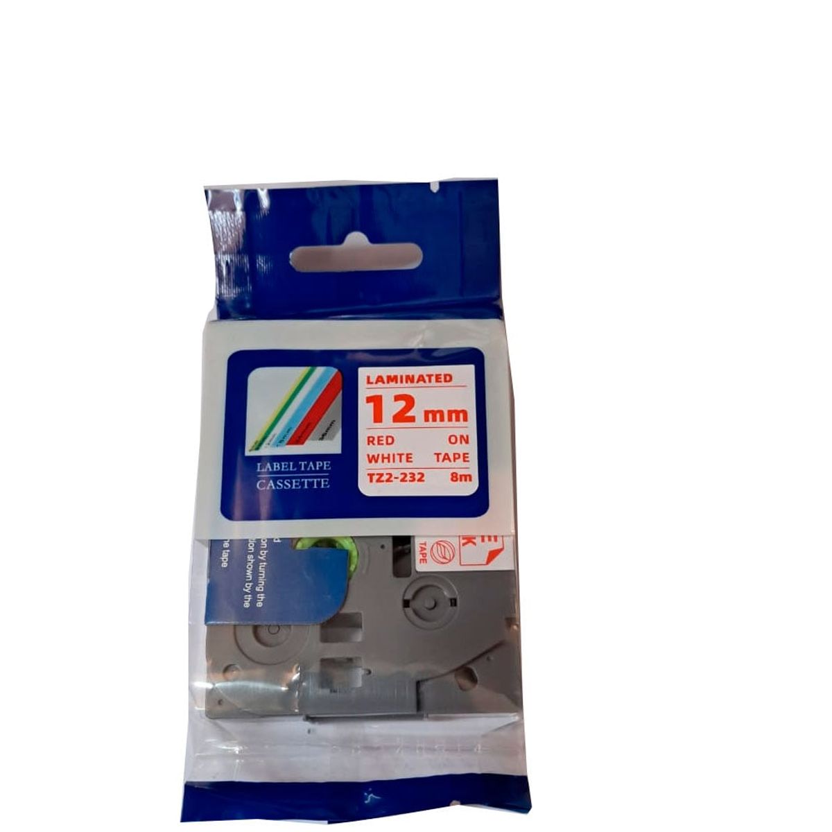 GENERICO - Tze-242 Cinta Brother Compatibe Letra Rojo 18mm x 8m Tz2-242