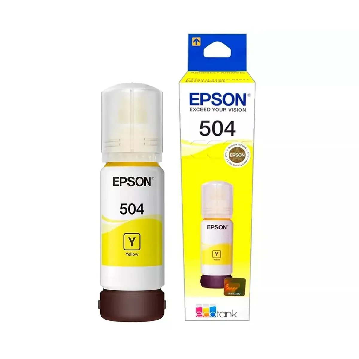 EPSON - Botella de tinta Epson 504 Yellow (T504420) L4150/L4160/L4260/L6270