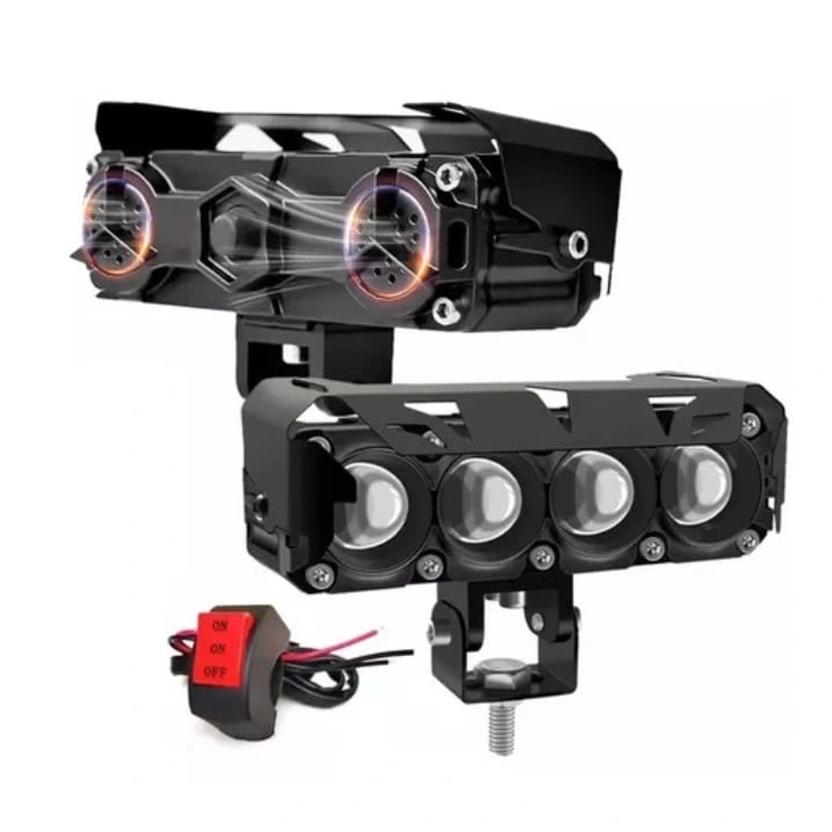 GENERICO - Par Luz Neblineros Led 4x4 Dual Moto Auto Con Ventilador