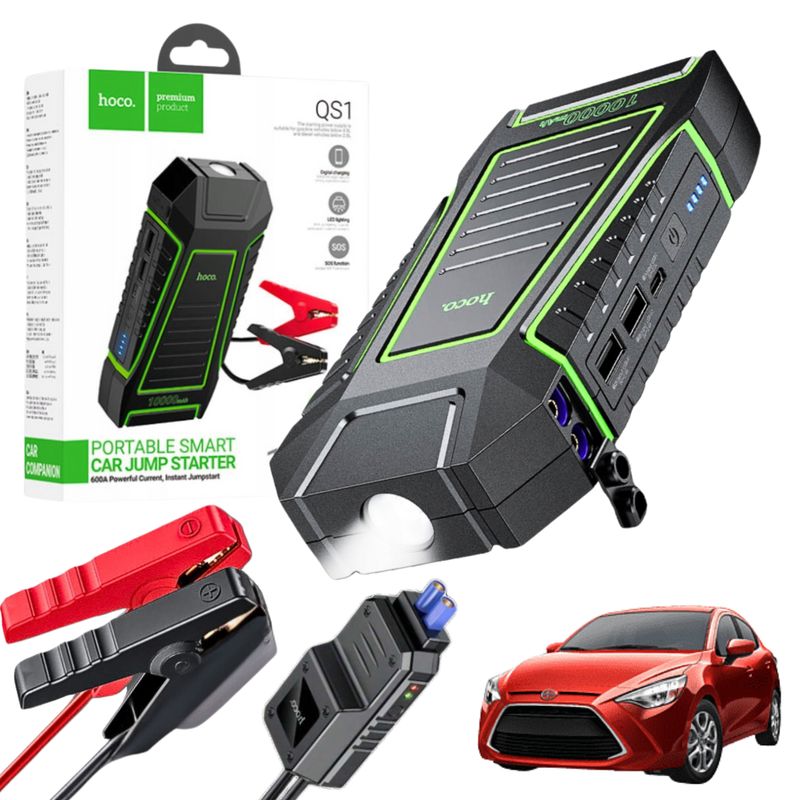 HOCO - Cargador Arrancador de Bateria De Auto Portatil HOCO QS1