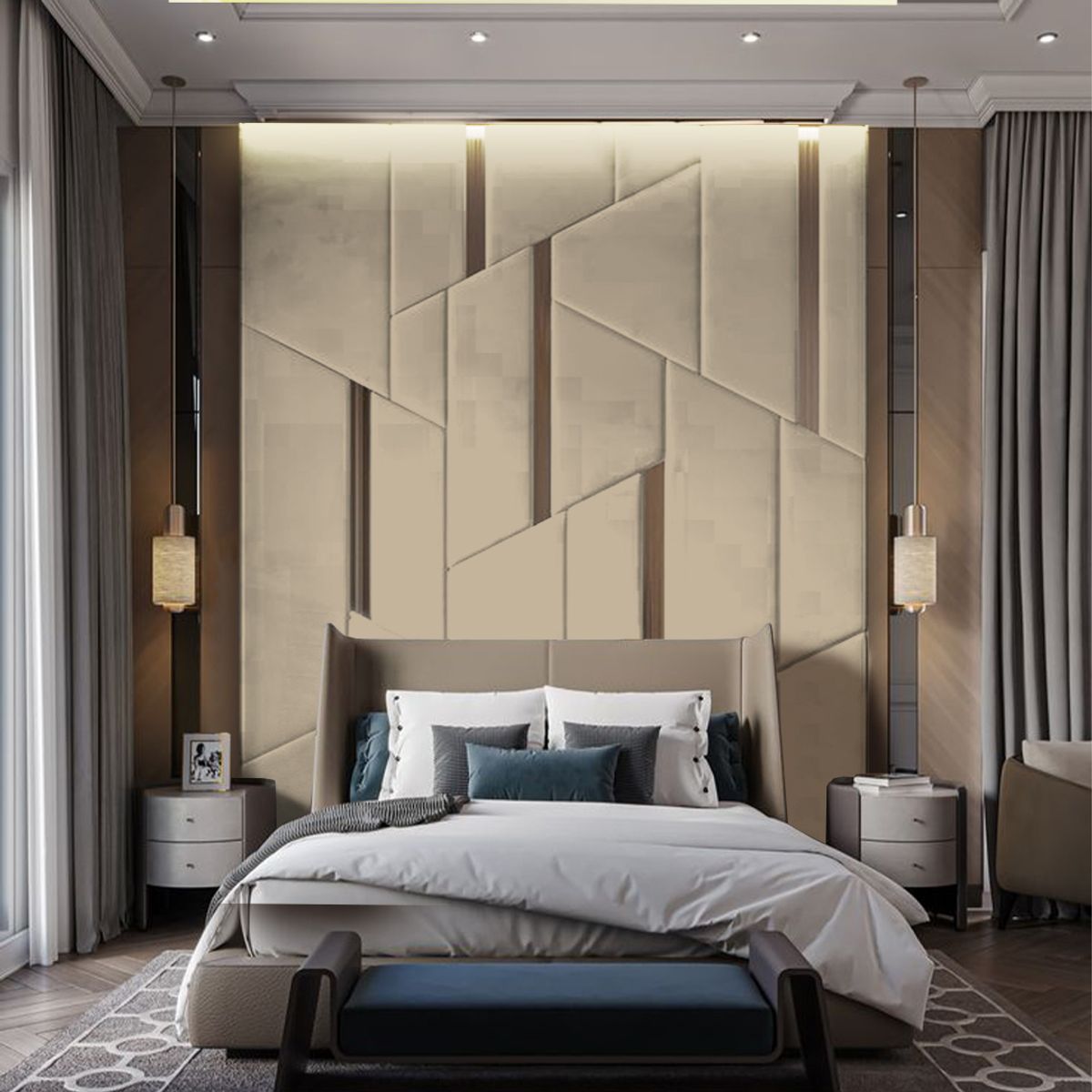 BARAKA HOME - Cabecera Ringsted 2 Plz - Beige Claro