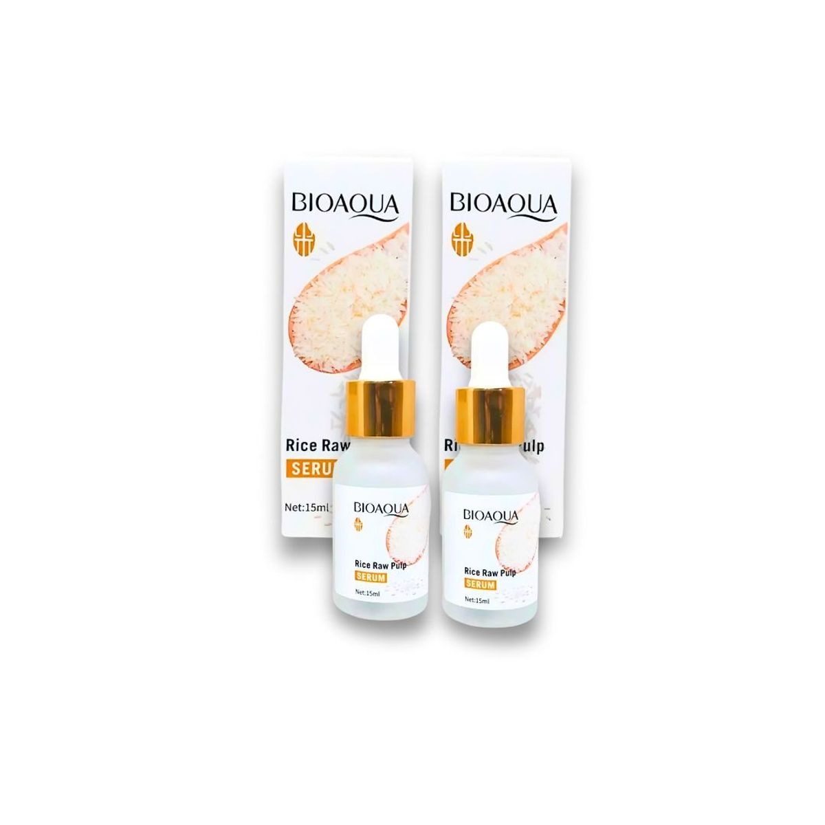 BIOAQUA - Serum Aclarante de Arroz Bioaqua 15ml x2Unids