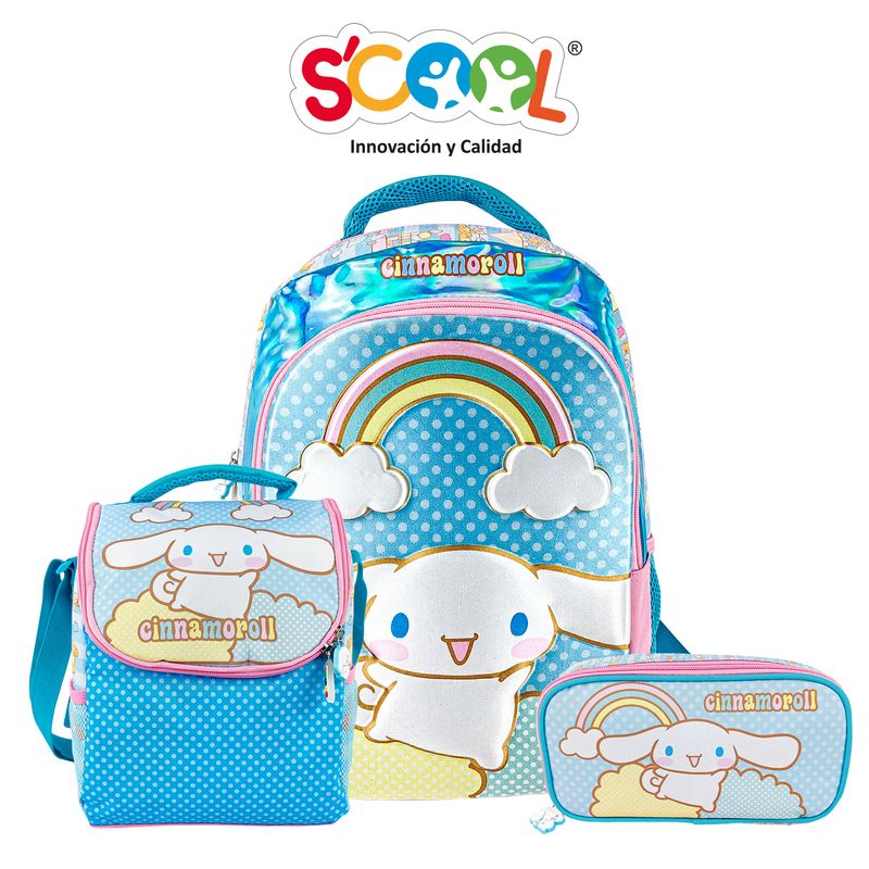 SCOOL - SET MOCHILA TOD SCOOL MAGIC OFICIO EVA 3D CINNAMOROLL