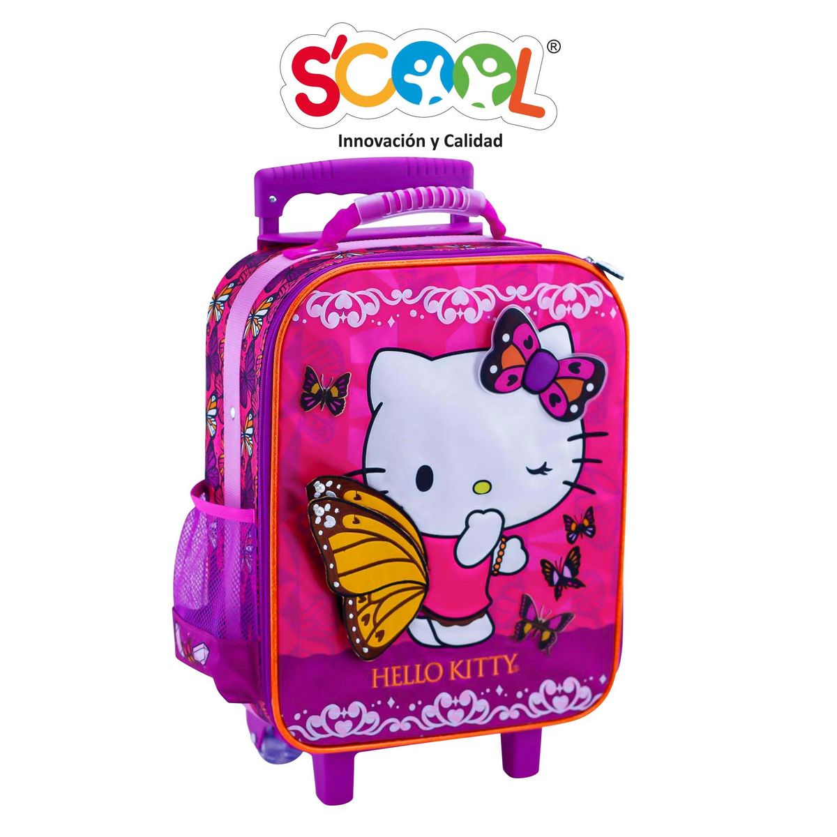SCOOL - SET MALETA SCOOL MAGIC PREMIUM GDE TELA HELLO KITTY