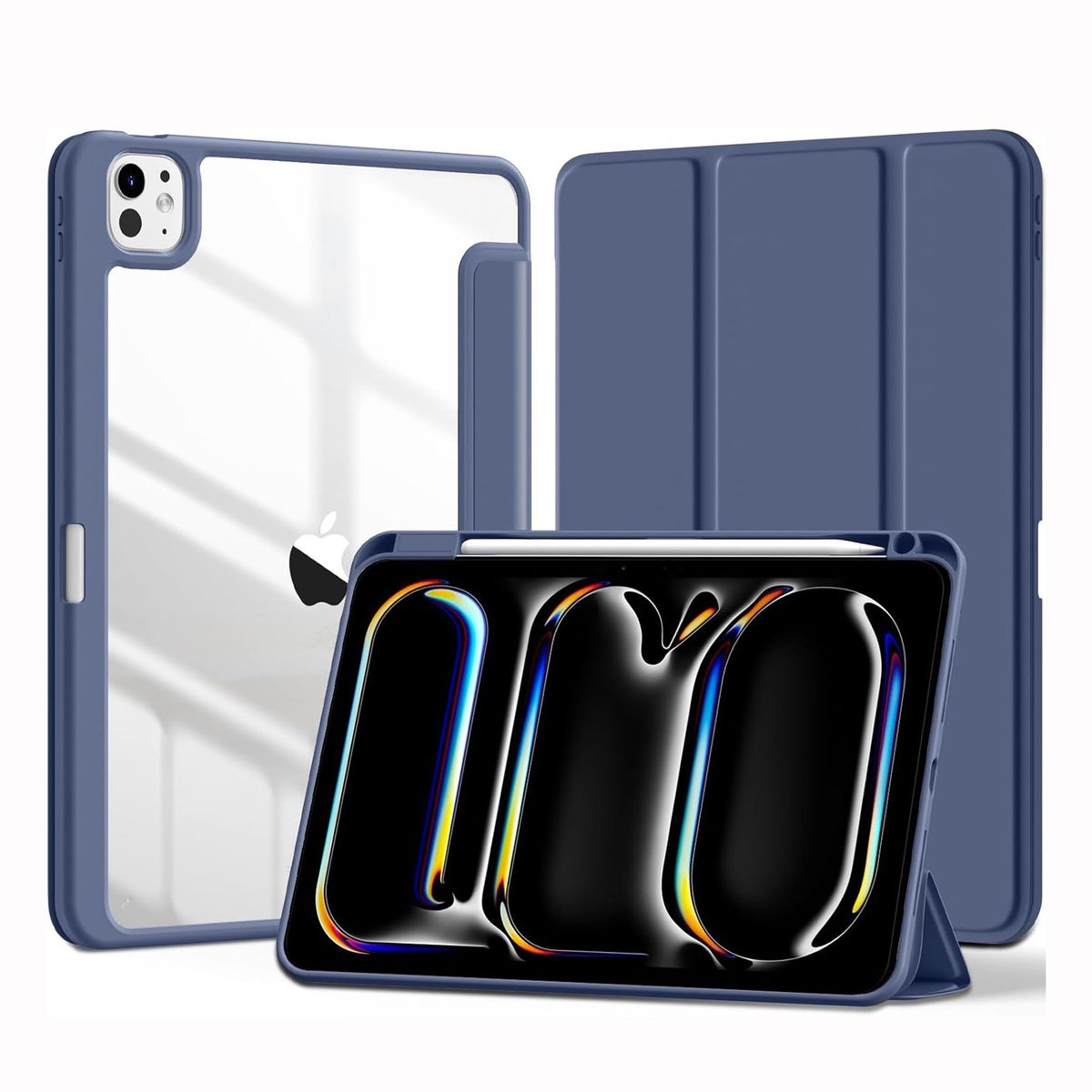 GENERICO - Funda Case Híbrido para iPad Pro 13 M4 (2024) - Azul