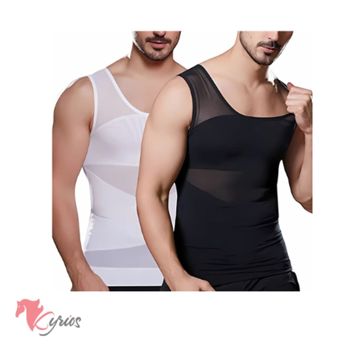 NO LOGO - Polo Modelo Faja  Para Hombre Color Blanco