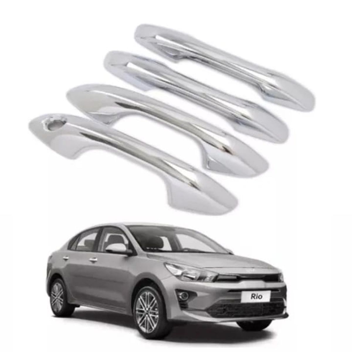 GENERICO - Manijas Cromadas Premiium Para Kia Rio 2012- 2017