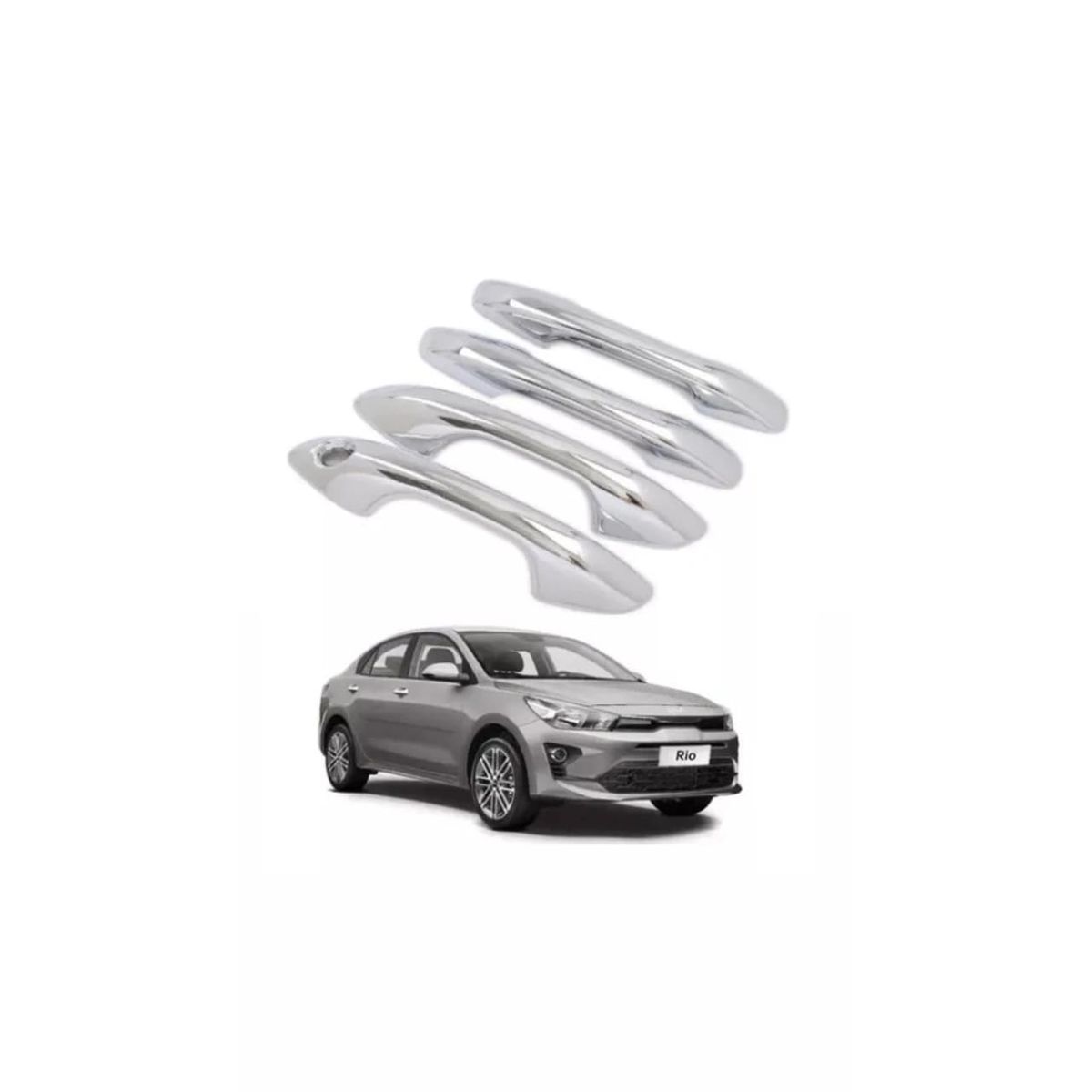 GENERICO - Manijas Cromadas Premiium Para Kia Rio 2012- 2017