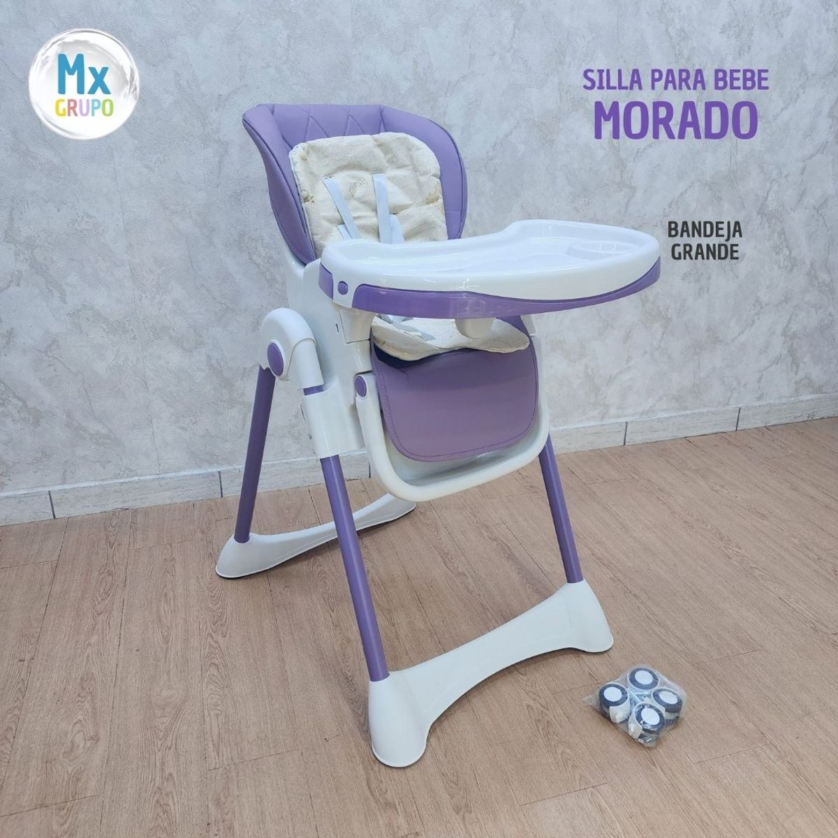 GENERICO - SILLA DE COMER PARA BEBE MX-002 MORADO