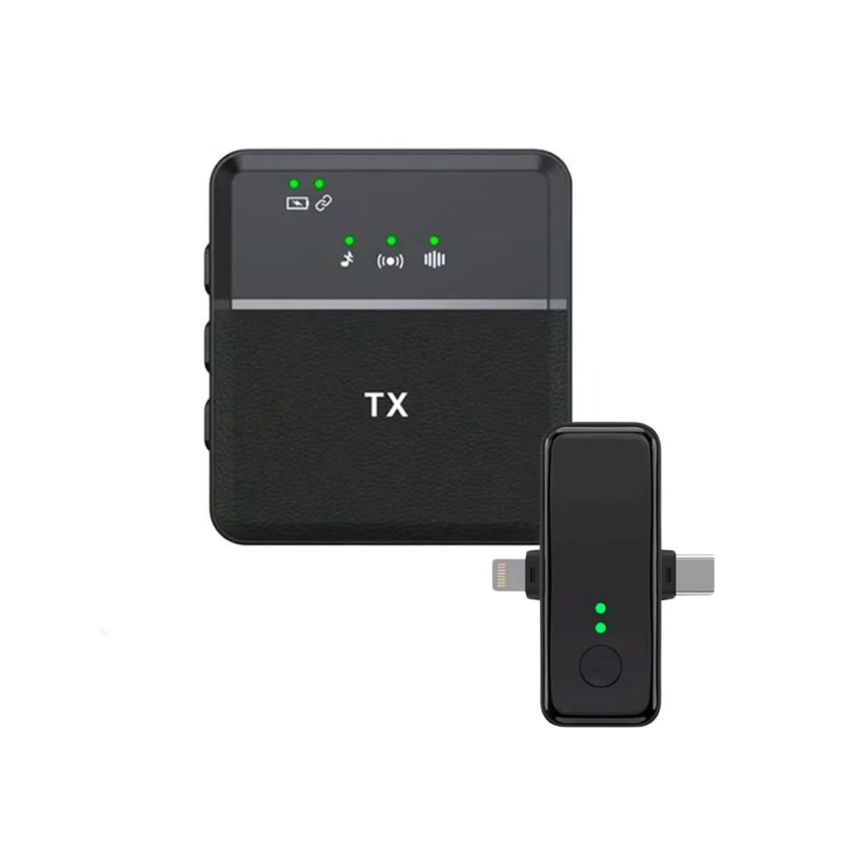 SEISA - Microfonos Inalambricos Solaperos SX31 Dual 3 en 1 Para Creadores de Contenido Live Streaming